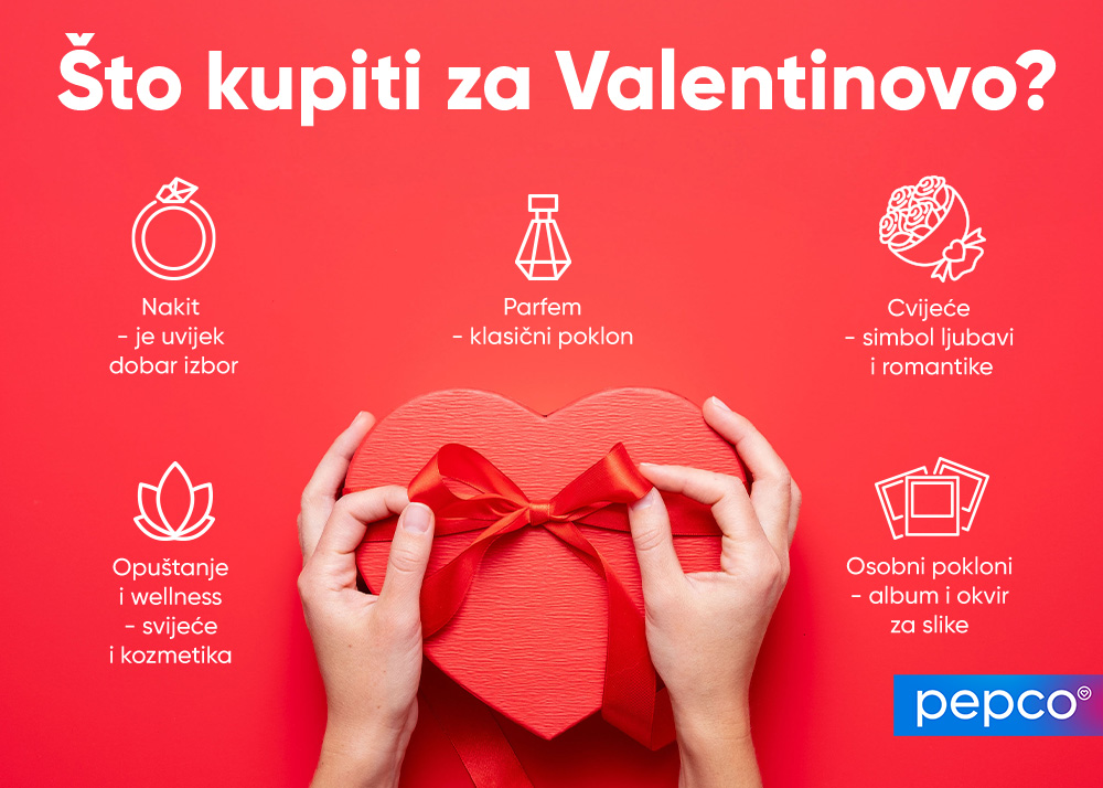 Pepco infografika „Što kupiti za Valentinovo?“