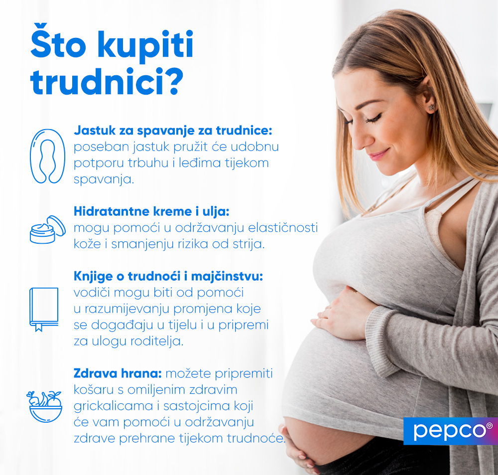 PEPCO infografika: Što kupiti trudnici?